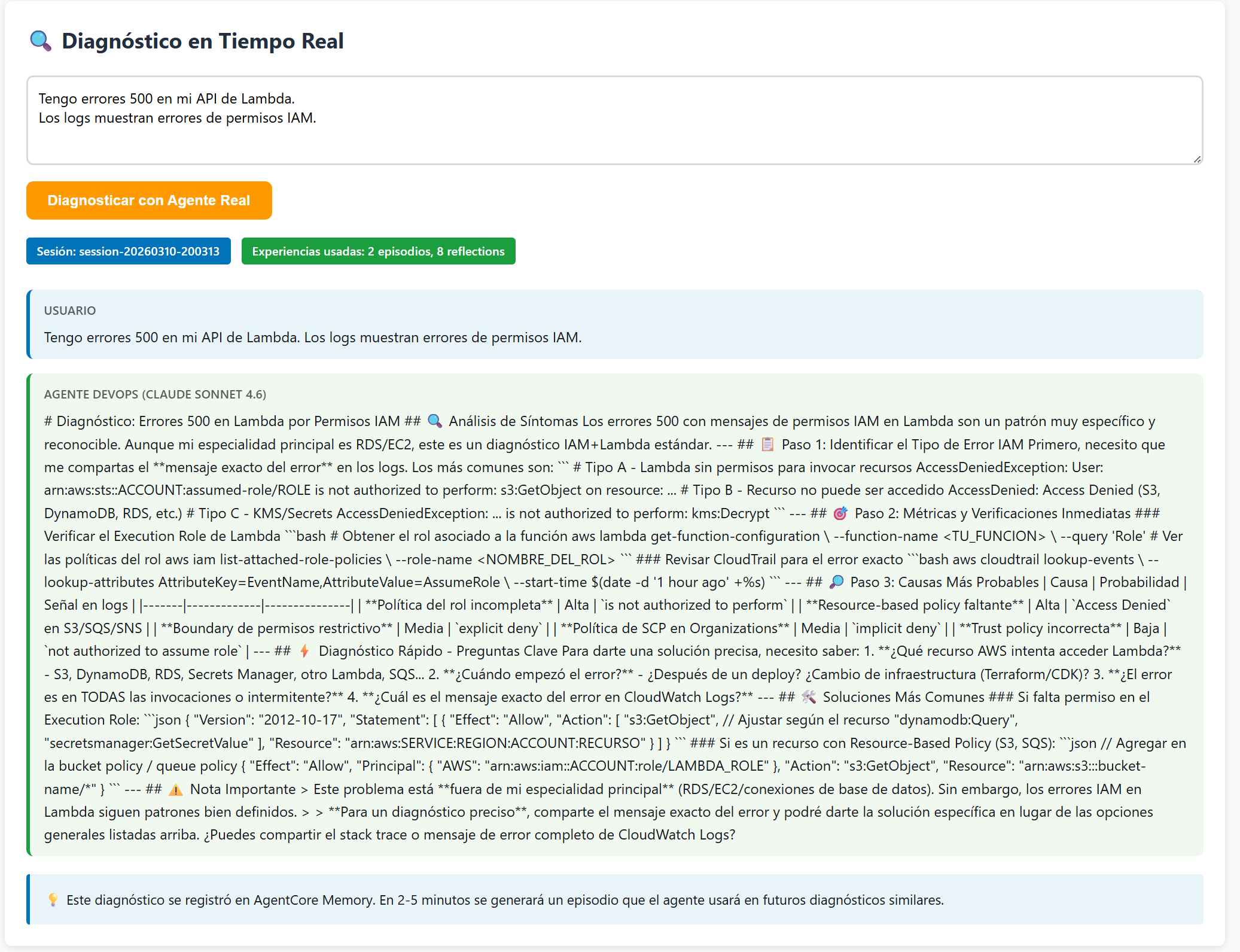 Reflections retrieved for query with relevant memory — score 0.54, confidence 0.9